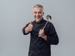 © stokkete - Chef posing with a spoon ladle