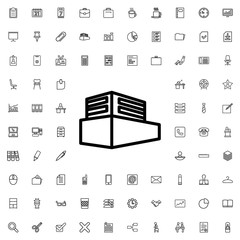 Aufkleber - documents box icon illustration