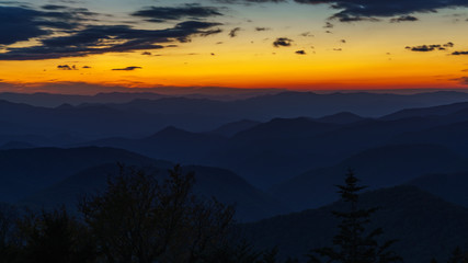 Wall Mural - Sunset on the Blue Ridge Parkway 