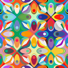 Wall Mural - Abstract geometric seamless pattern