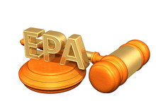 EPA Law Legal Gavel Concept 3D Illustration
