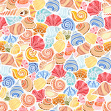 Fototapeta Do akwarium - bright shell pattern