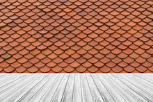 Wood Terrace And Tile Roof Texture
