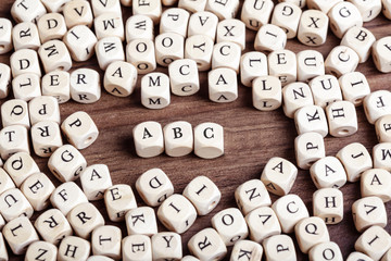 ABC, letter dices word