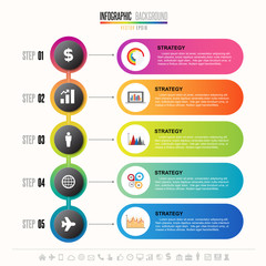 Wall Mural - Timeline Infographics Design Template