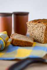 bread fresh homemade on desk