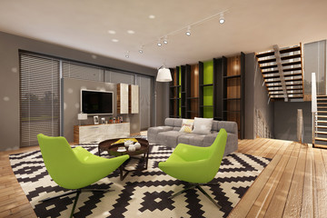 Modern house interior