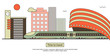 © veremeya - Suburban or metro train station flat design
