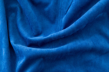 blue fabric as a background
