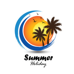 Poster - Summer logo vector