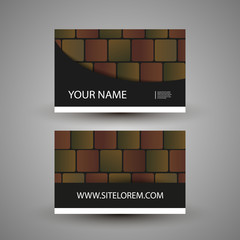 Wall Mural - business or gift card design with colorful abstract pattern