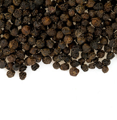 Wall Mural - black pepper isolated on white