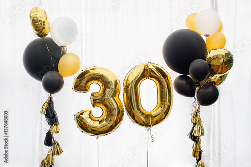 Fotografia Decoration for 30 years birthday, anniversary