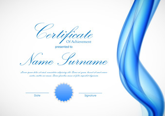 Sticker - Certificate of achievement template