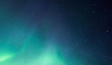 Fototapeta Nowy Jork - Aurora borealis display, northern lights in Iceland