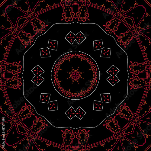 Hintergrund Mandala Rot Orange Weiss Schwarz Geeignet Fur Meditation Hypnose Esoterik Mystik Kaleidoskop Ornament Muster Kachel Homepage Design Dekoration Kunst Hintergrundbild Grafik Buy This Stock Illustration And Explore Similar