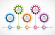Abstract gears infographic. Design element. Infographics for business presentations or information banner.