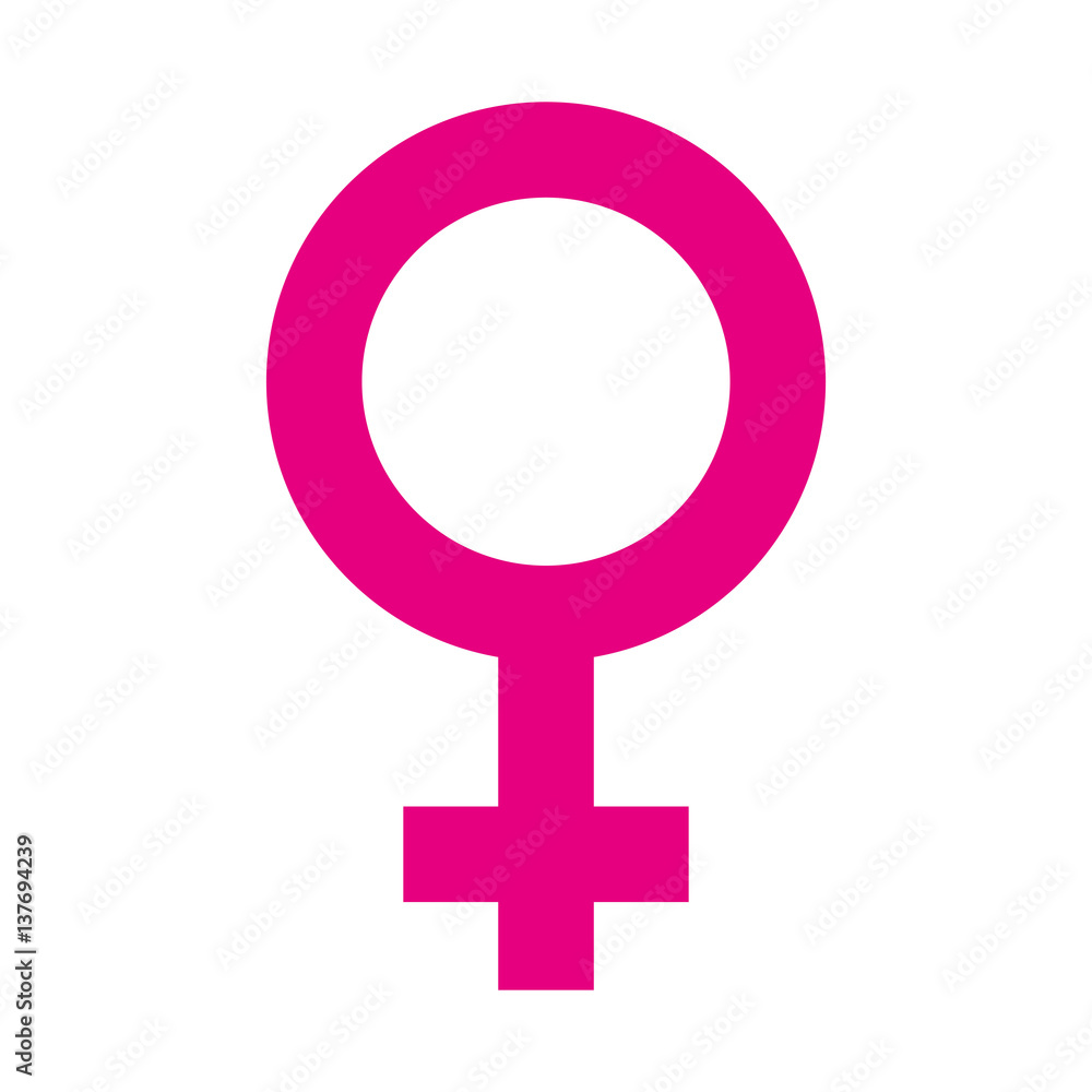 female symbol isolated icon vector illustration design - obrazy, fototapety, plakaty 