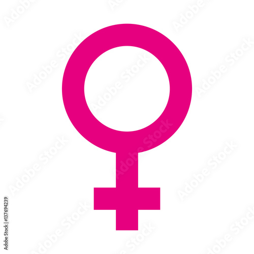 Fotomural female symbol isolated icon vector illustration design