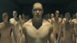 © Miguel Aguirre - 3d render. Human Clone Manufacturing and Futuristic Room