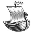 Boat emblem (raster version)