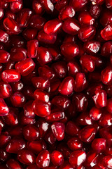 Wall Mural - Juicy pomegranate seeds close up