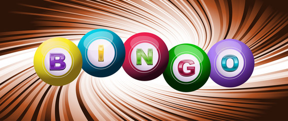 Wall Mural - Bingo logo or background