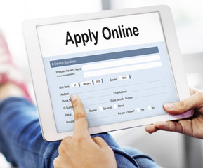 Sticker - Apply Online Application Form Recruitment Concept