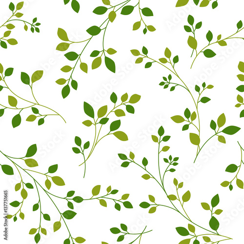 Naklejka dekoracyjna 植物のパターン