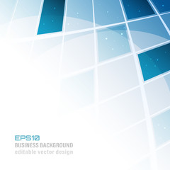 Wall Mural - abstract blue vector tile business background with place for your content.