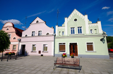 Wall Mural - Town square of Rydzyna in Poland