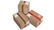 © Riko Best - set of shipping cardboard box isolated on white