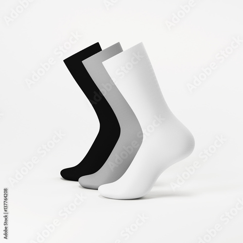 Download Socks Three Socks Mockup 3d Rendering Buy This Stock Illustration And Explore Similar Illustrations At Adobe Stock Adobe Stock PSD Mockup Templates