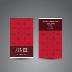 Wall Mural - business or gift card design with squares pattern
