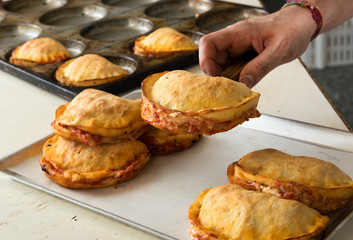 Fresh Italian panzerotti