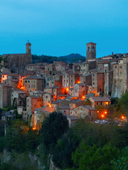 Wall Mural - Sorano beautiful and cozy medieval town in the Grosseto of  province