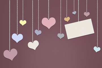 Wall Mural - heart motive.