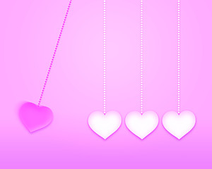 Wall Mural - heart motive.