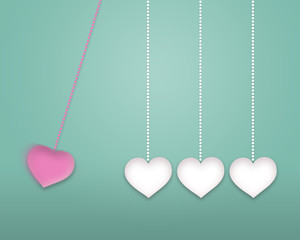 Wall Mural - heart motive.