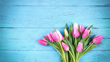 Fototapeta Tulipany - Tulpenstrauß - Frühlingsboten