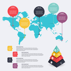Wall Mural - abstract digital illustration infographic. vector illustration can be used for workflow layout, diag