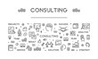 © karpenko_ilia - Vector line web banner for consulting