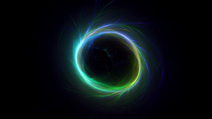 Wall Mural - 3D rendering abstract fractal light background