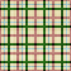 Seamless  pattern   of plaid fabric