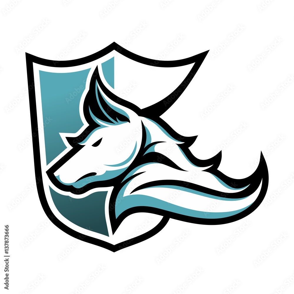 animal shield vector logo Stock Vector | Adobe Stock