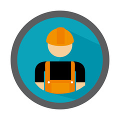 Poster - mechanic avatar character icon vector illustration design