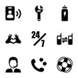 © HN Works - Set of 9 support filled icons