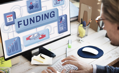 Canvas Print - Funding Finance Management Graphics Concept