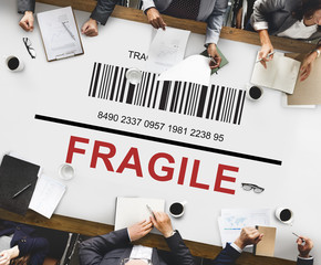 Sticker - Fragile Shipping Transport Courier Logistics