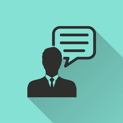 Wall Mural - Management consulting vector icon